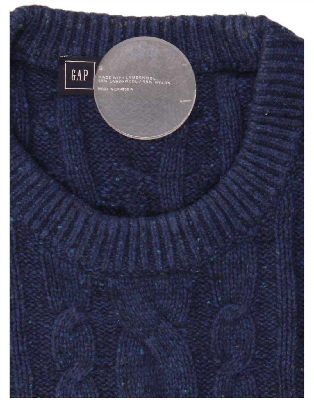 Gap Herre Crew Neck sweater lille marineblå lammeuld