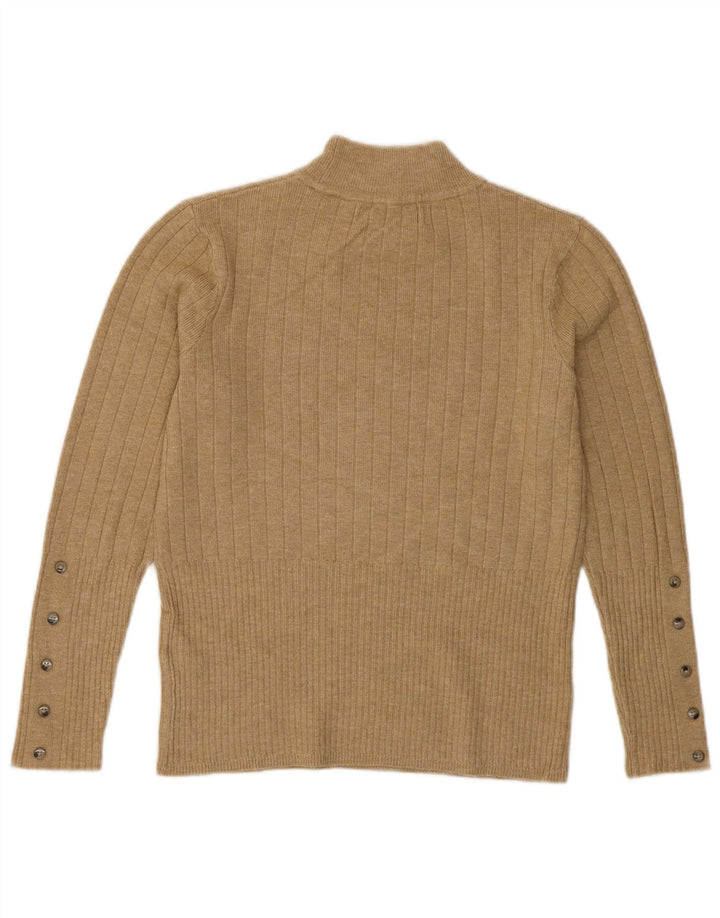 MARKS & SPENCER Dame Turtle Neck Sweater UK 12 Medium Beige