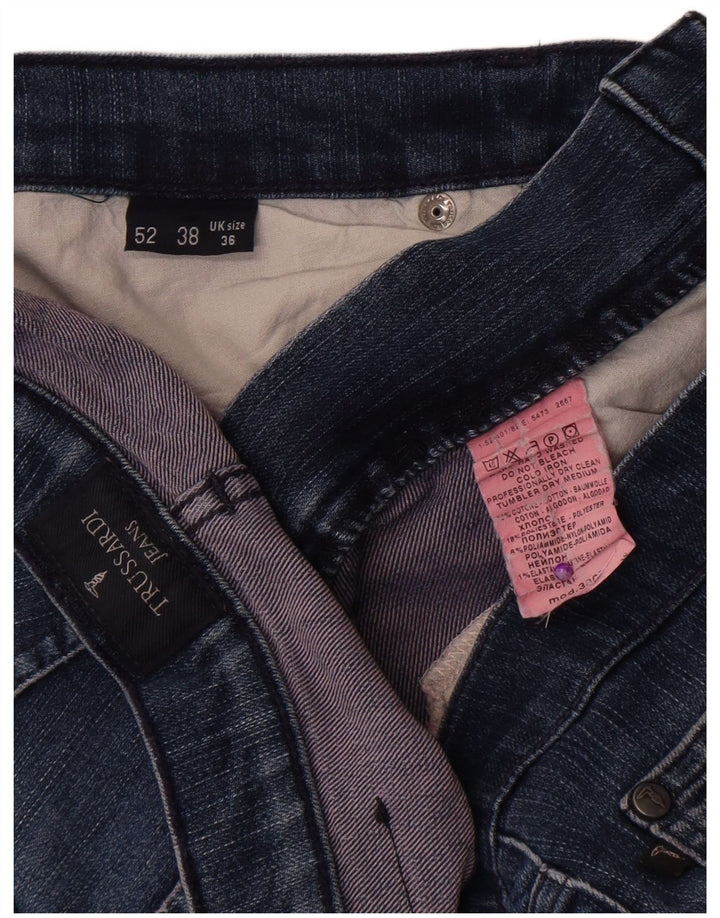 Trussardi Straight Jeans til mænd W36 L32 blå bomuld