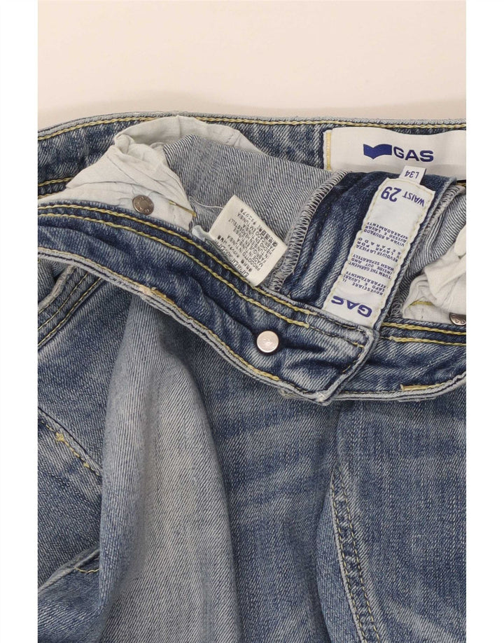 Gas Dame Slim Jeans W29 L34 Blå Bomuld