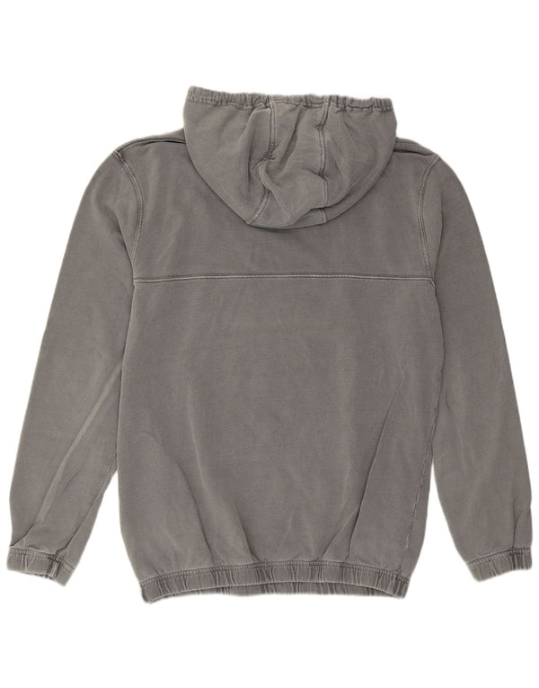 Ellesse Womens Grafisk Oversized Hoodie Jumper UK 10 Small Grey Bomuld