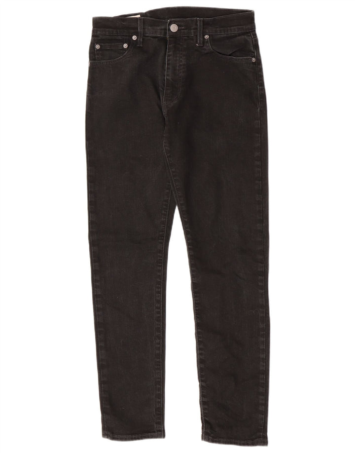 Levi's Slim Jeans til mænd W30 L30 sort bomuld
