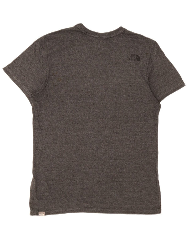 The North Face Herre T-Shirt Top Medium Grey Flecked Bomuld