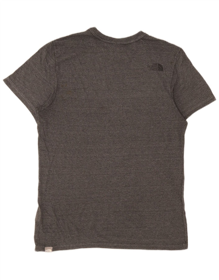 The North Face Herre T-Shirt Top Medium Grey Flecked Bomuld
