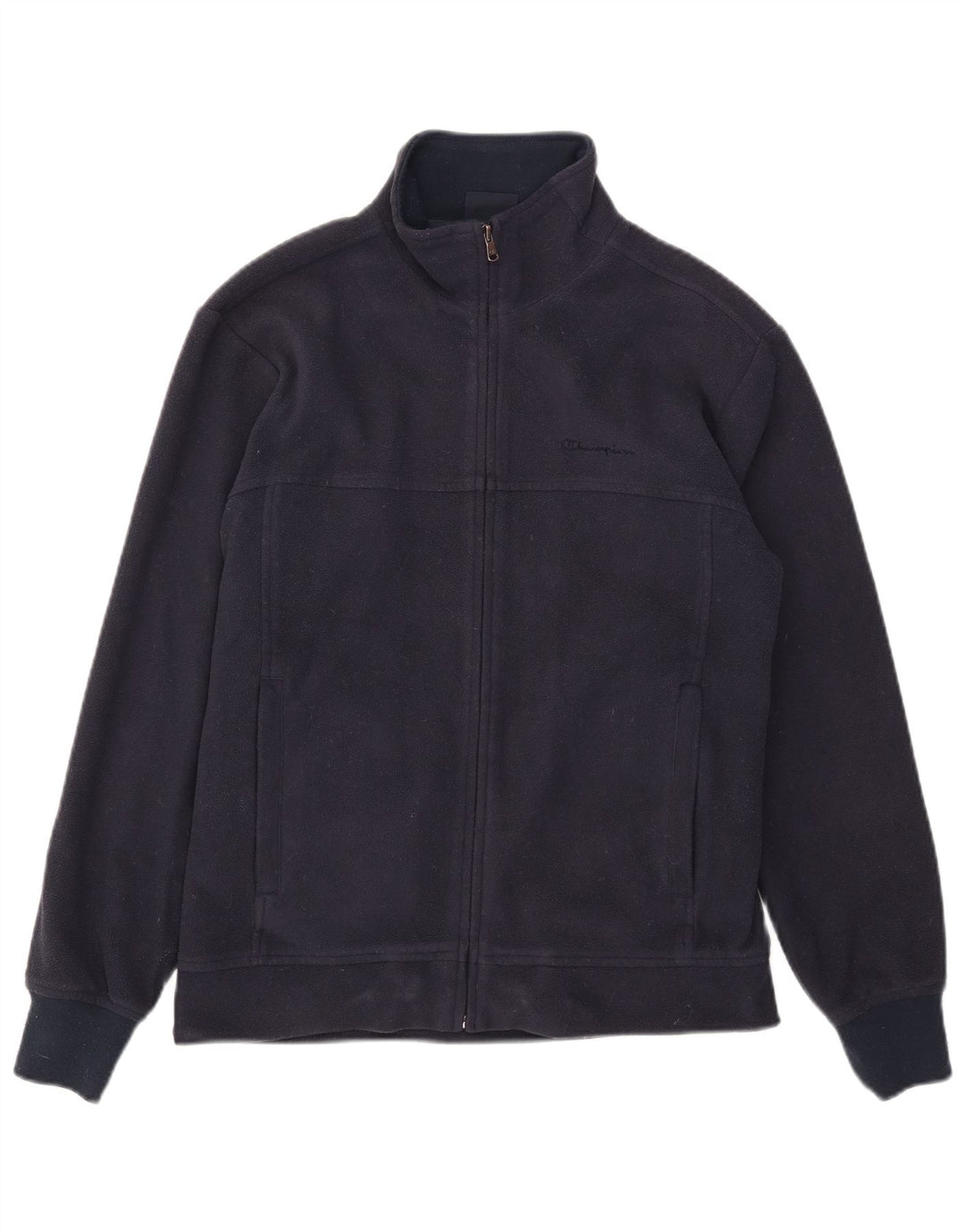 Champion Herre Fleecejakke UK 38 Medium Navy Blue Polyester