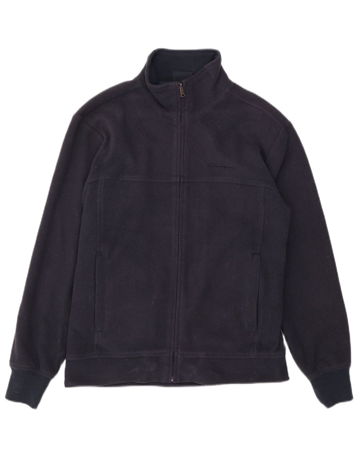 Champion Herre Fleecejakke UK 38 Medium Navy Blue Polyester