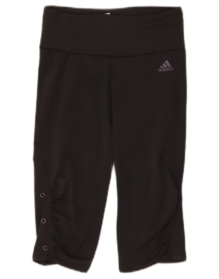 Adidas Dame Capri Leggings UK 12 Medium Sort Polyester Sports