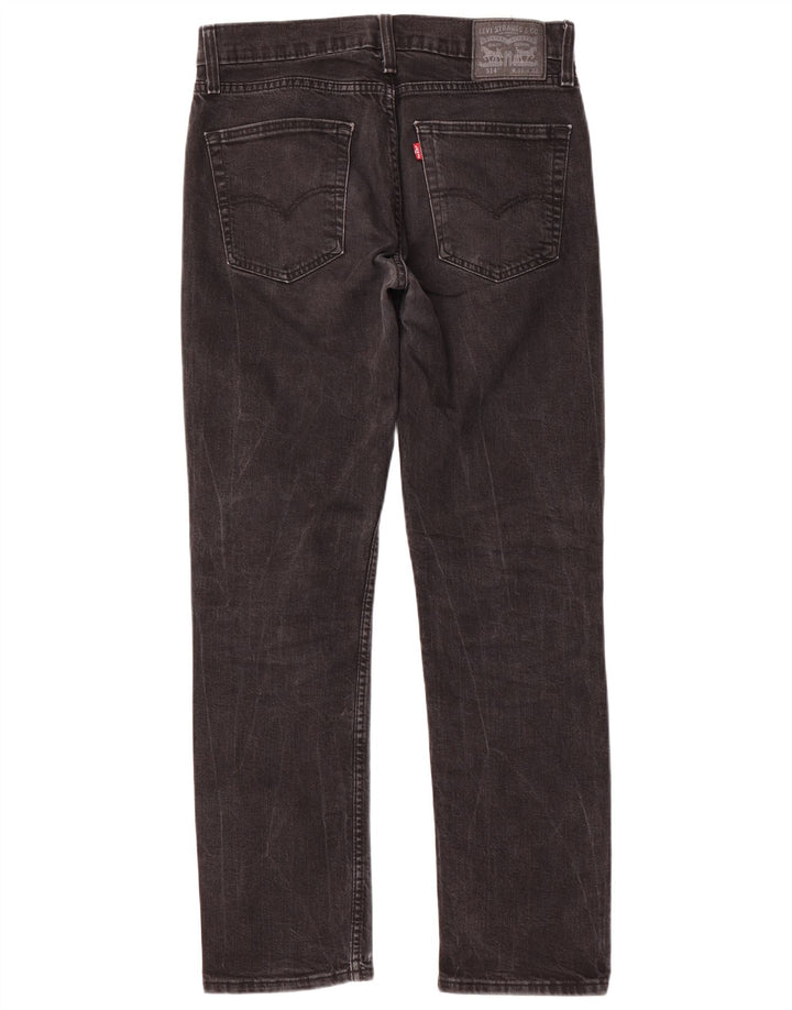 Levi's Herre 514 lige jeans W31 L32 sort bomuld