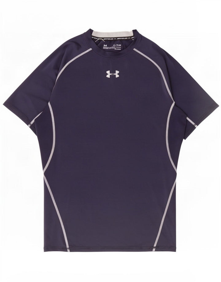 Under Armour Herre Compression Graphic T-Shirt Top XL Navy Blue