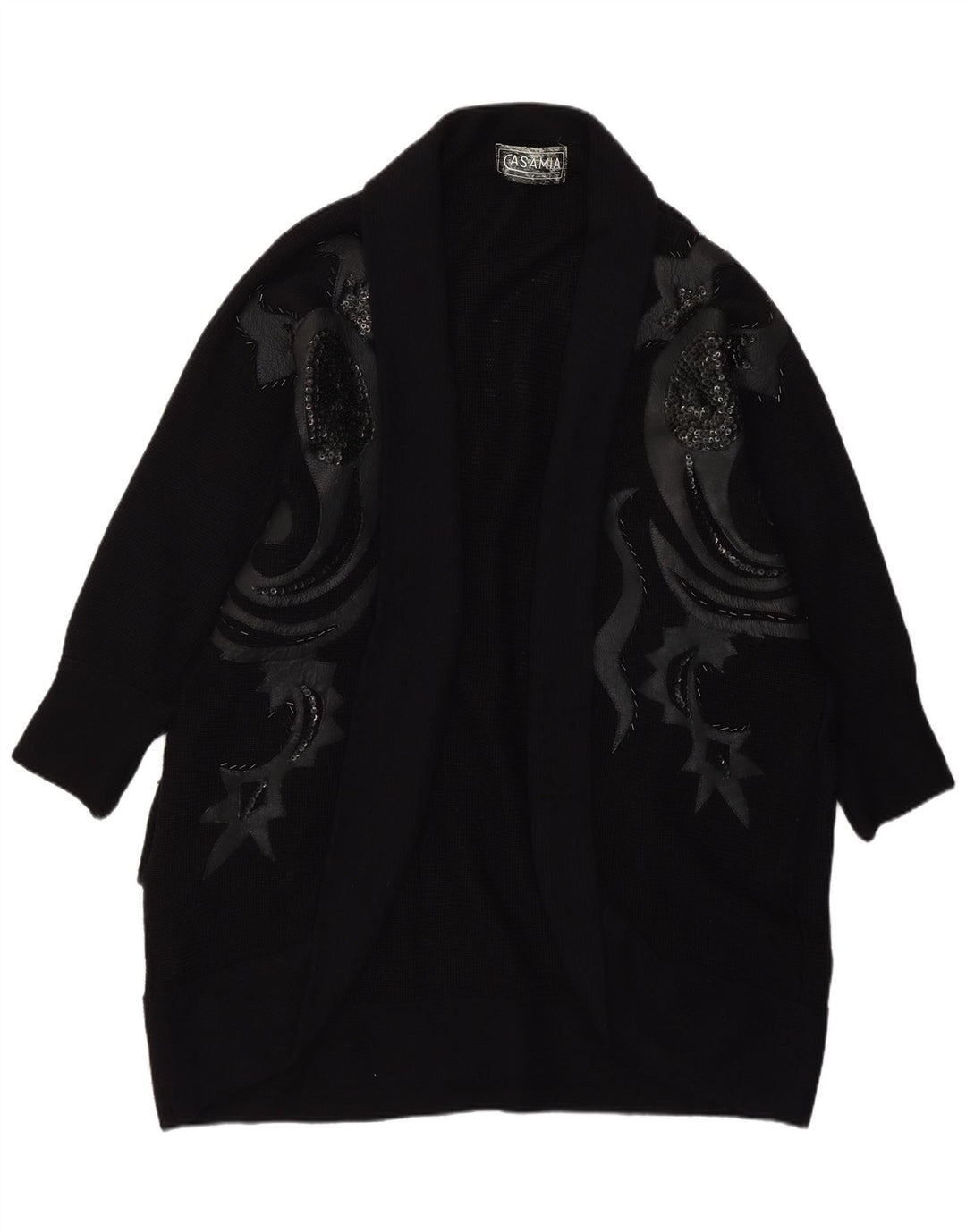 Casamia Dame Longline Open Cardigan Sweater One Size Sort Paisley