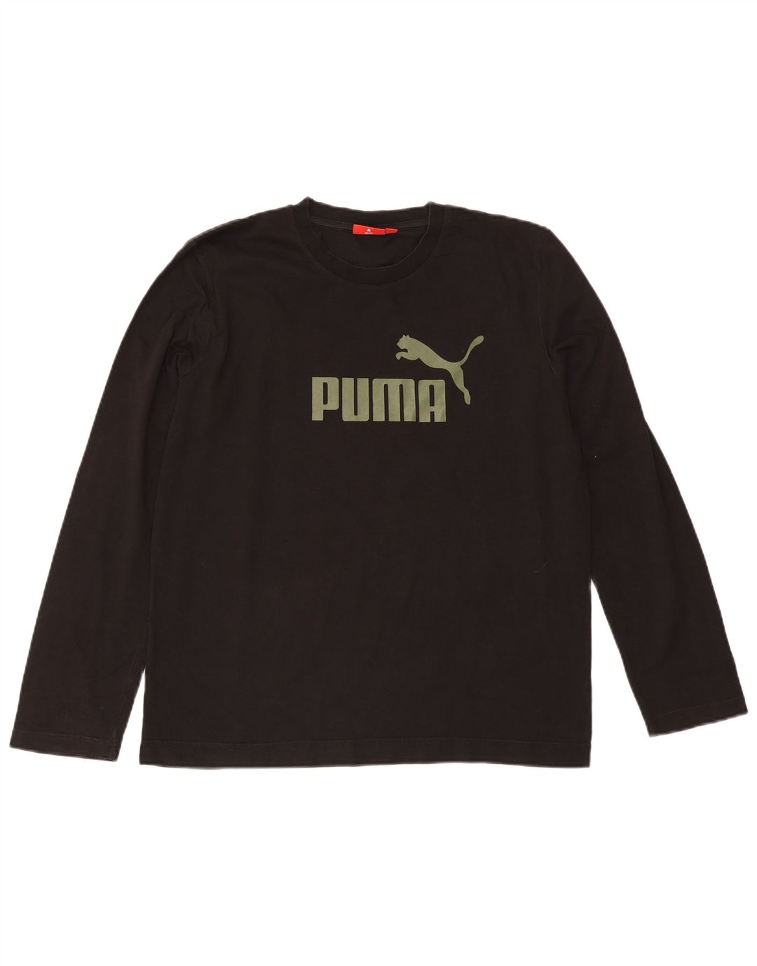 Puma Herre Grafisk Top Langærmet Stor Sort