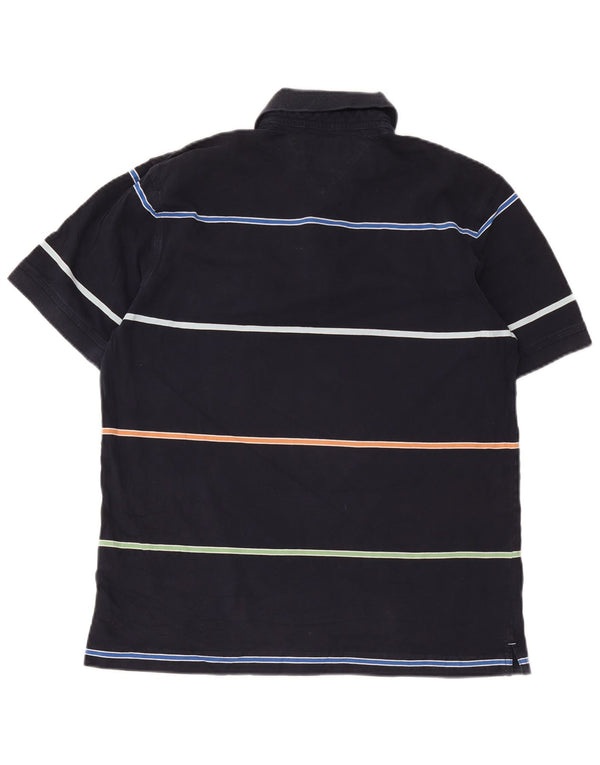 Tommy Hilfiger herre poloshirt Medium marineblå stribet bomuld