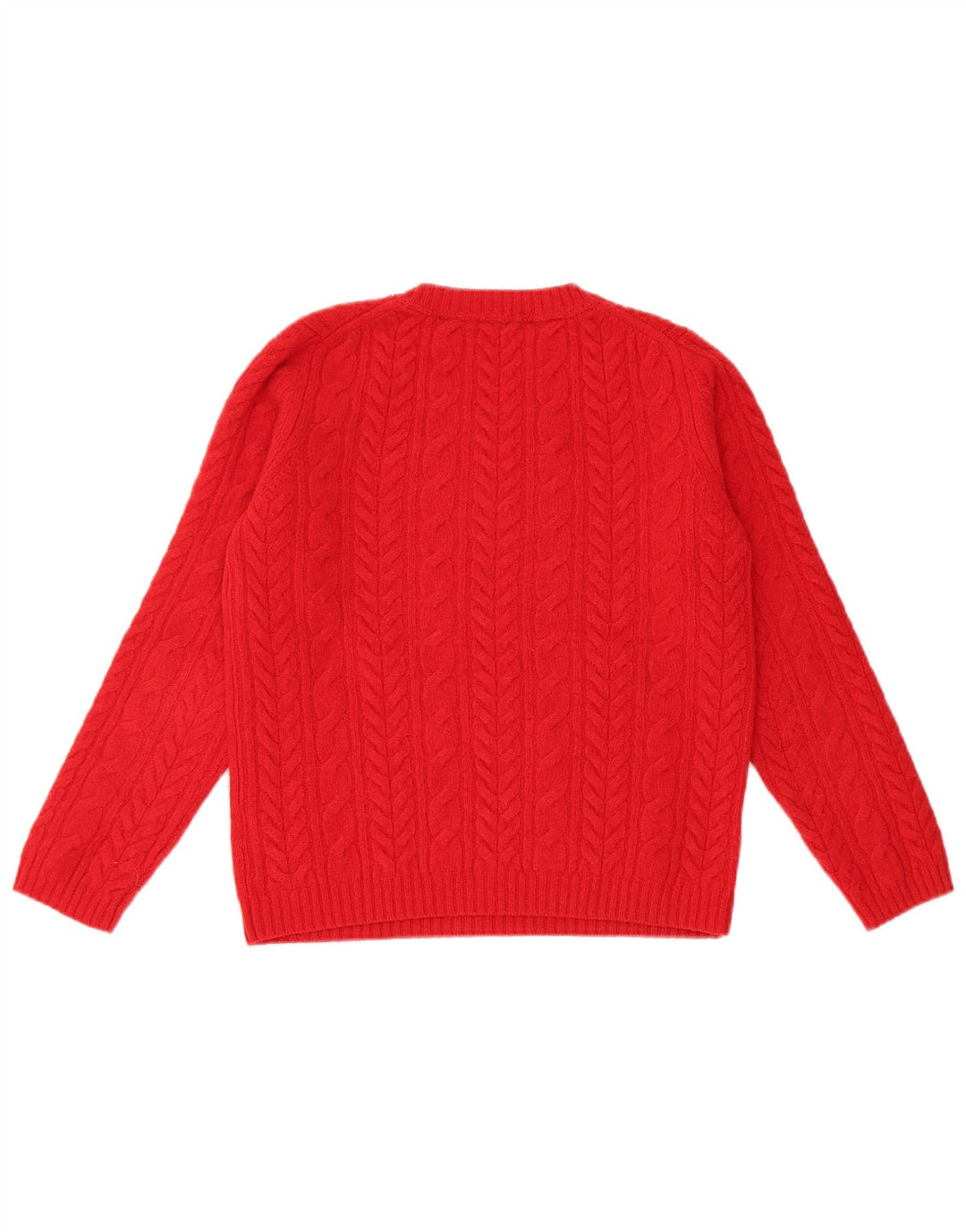 Tommy Hilfiger dame sweater med rund hals DK 12 Medium rød uld
