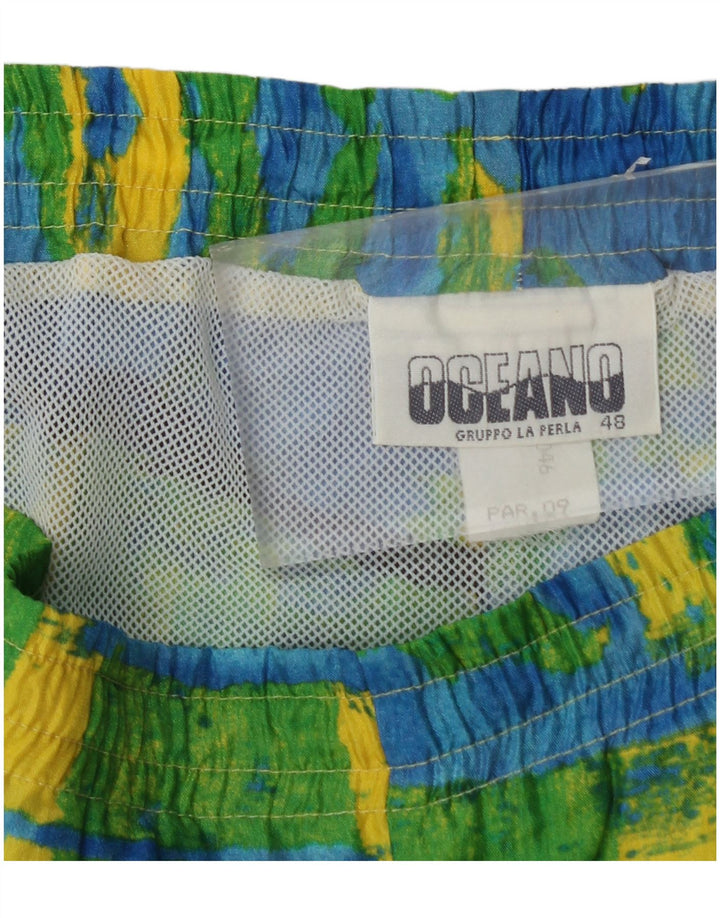 OCEANO Badeshorts til mænd IT 48 Medium Gul Colourblock Polyamid