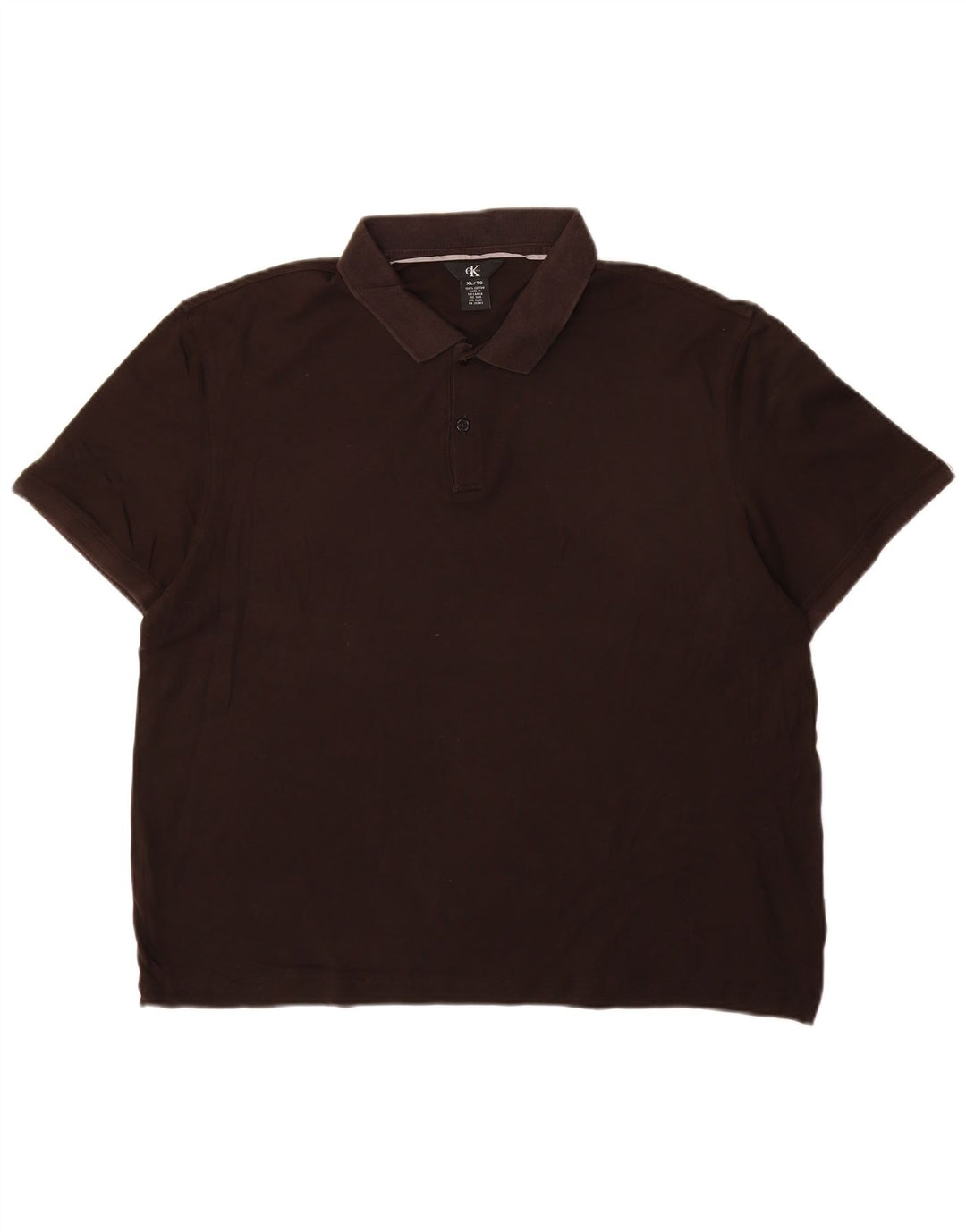 CALVIN KLEIN Herre poloshirt XL Sort bomuld