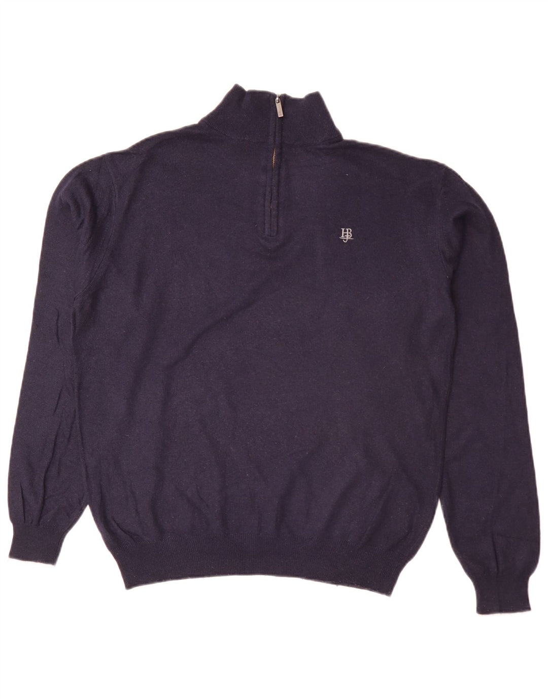 Harmont & Blaine Herre Zip Neck Jumper Sweater Large Navy Blue