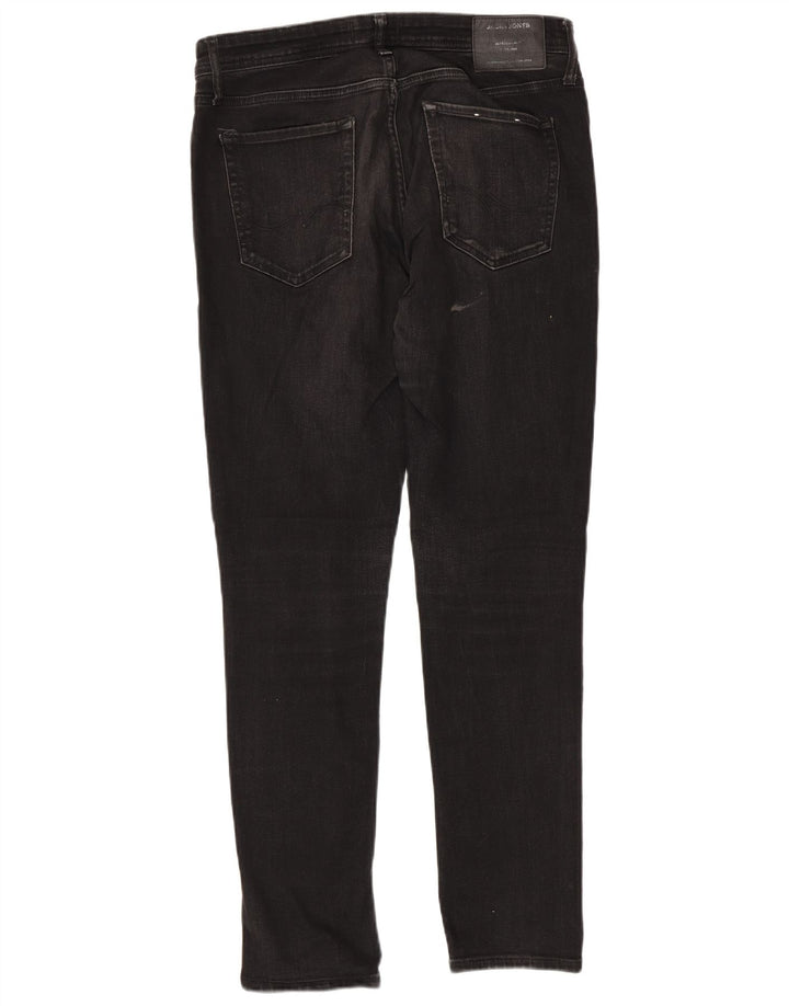 Jack & Jones Herre GLENN Slim Jeans W32 L32 Sort Bomuld