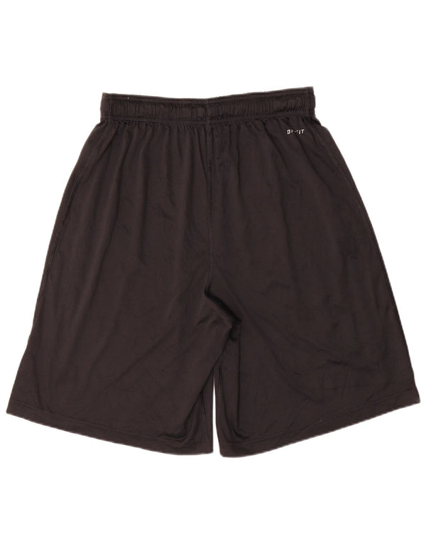 Nike Herre Dri Fit grafiske sportsshorts Medium Sort Polyester