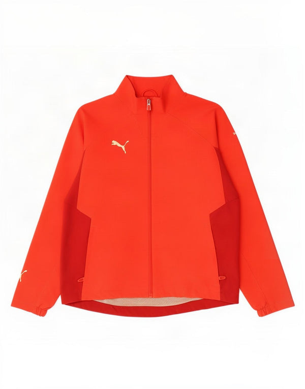 Puma træningsdragt topjakke til piger 11-12 år Rød Colourblock Polyester