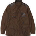 REFRIGIWEAR Herre Utility Jacket UK 40 Large Brown Colourblock Polyamid