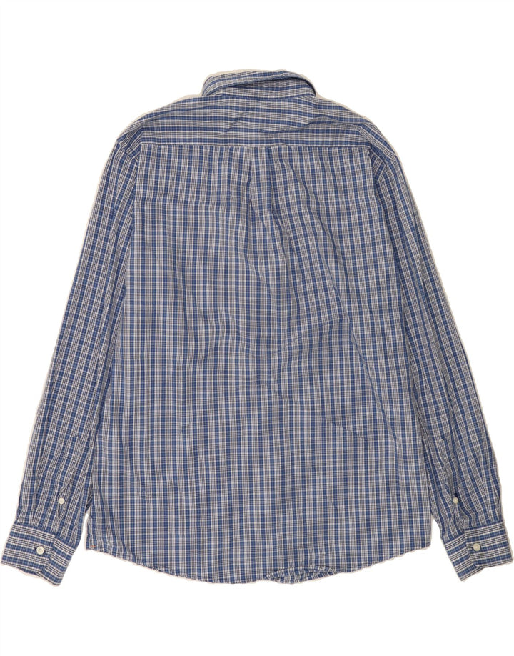 DOCKERS Mens Shirt Large Blue Check Cotton Vintage Dockers and Second-Hand Dockers from Messina Hembry 