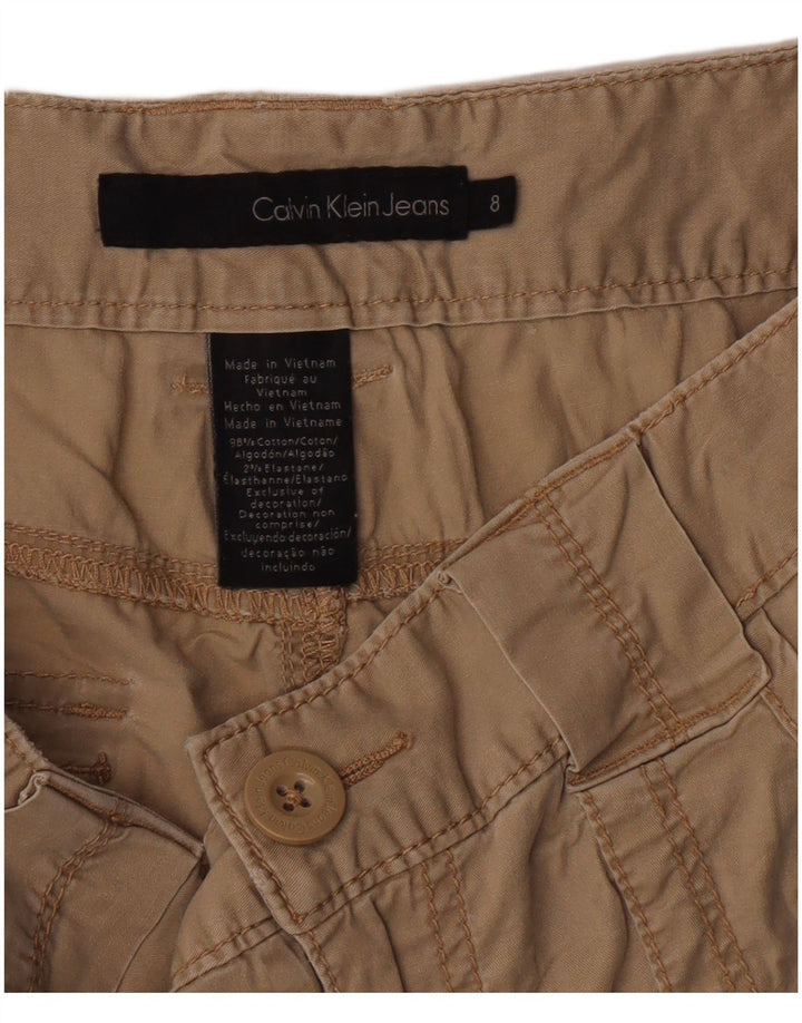 Calvin Klein Jeans Dame Casual Shorts US 8 Medium W30 Beige Classic