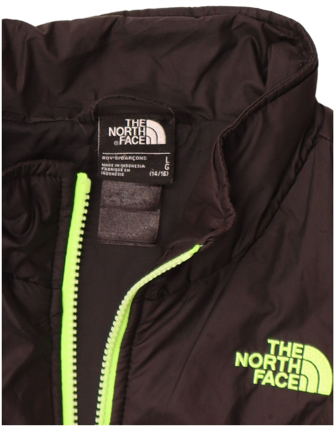 The North Face Boys Liner Polstret Jakke 14-15 År Stor Sort Polyester