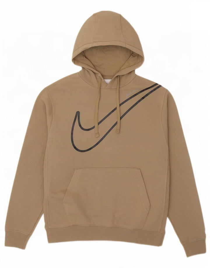 Nike grafisk hættetrøje til mænd mellem beige bomuld