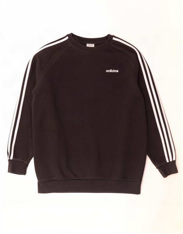 Adidas Dame Oversized Sweatshirt Jumper UK 8/10 Small Black Bomuld