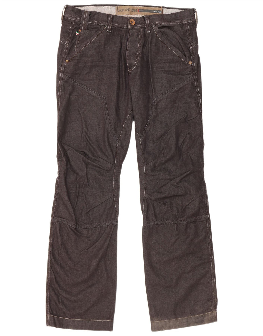 Jack & Jones Herre løse jeans W36 L34 Marineblå bomuld