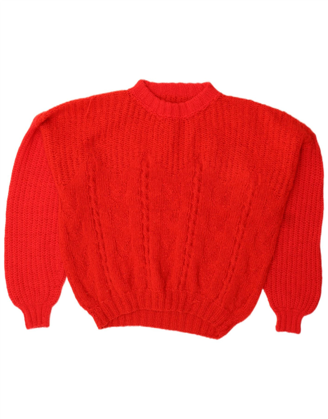 Vintage Herre Turtle Neck Jumper Sweater Large Red