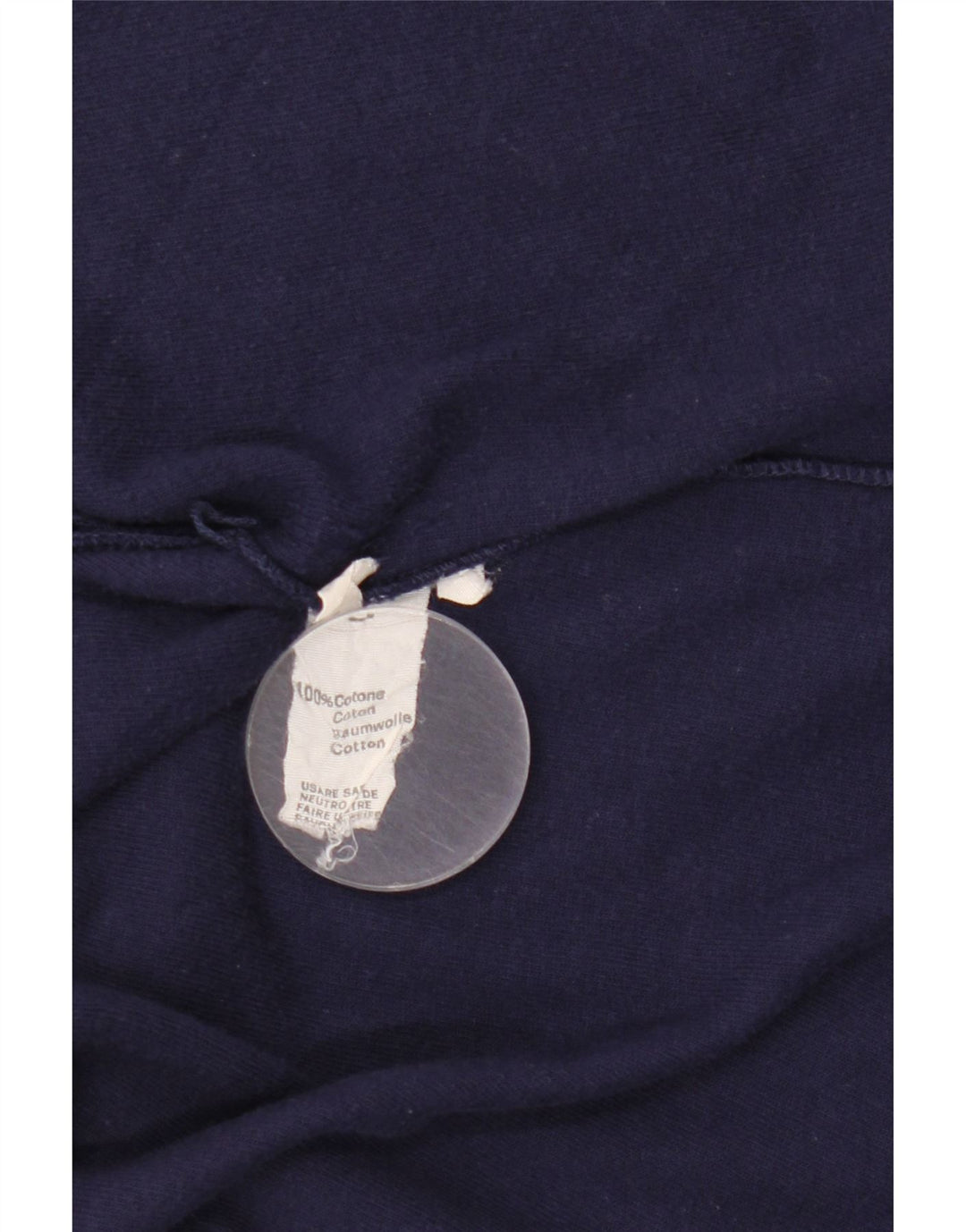 VINTAGE Dame træningsdragt topjakke UK 16 Stor marineblå bomuld