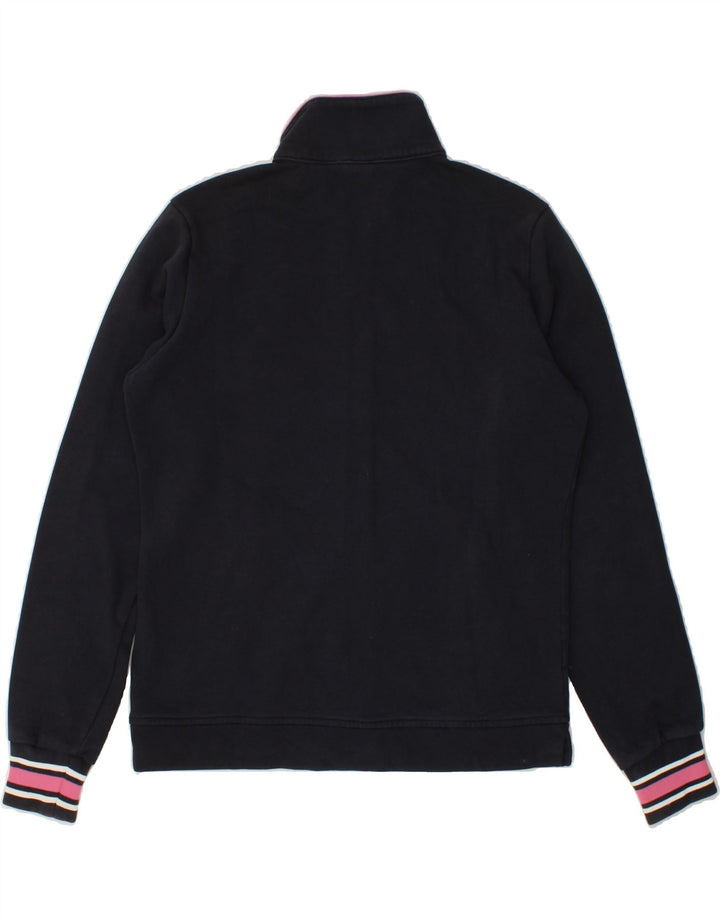 CHAMPION Womens Easy Fit Tracksuit Top Jacket UK 14 Medium Black Cotton Vintage Champion and Second-Hand Champion from Messina Hembry 