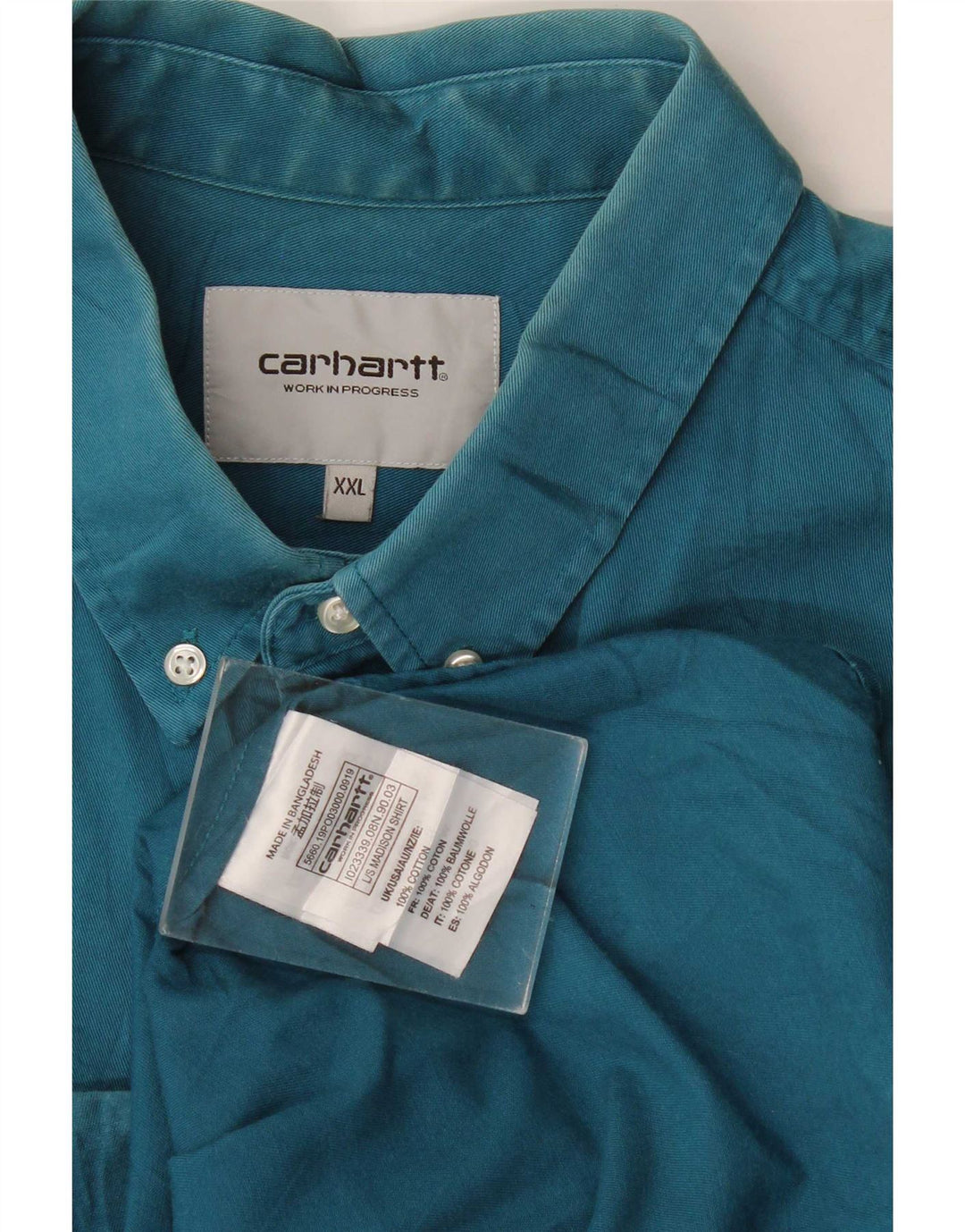 Carhartt herreskjorte 2XL blå bomuld