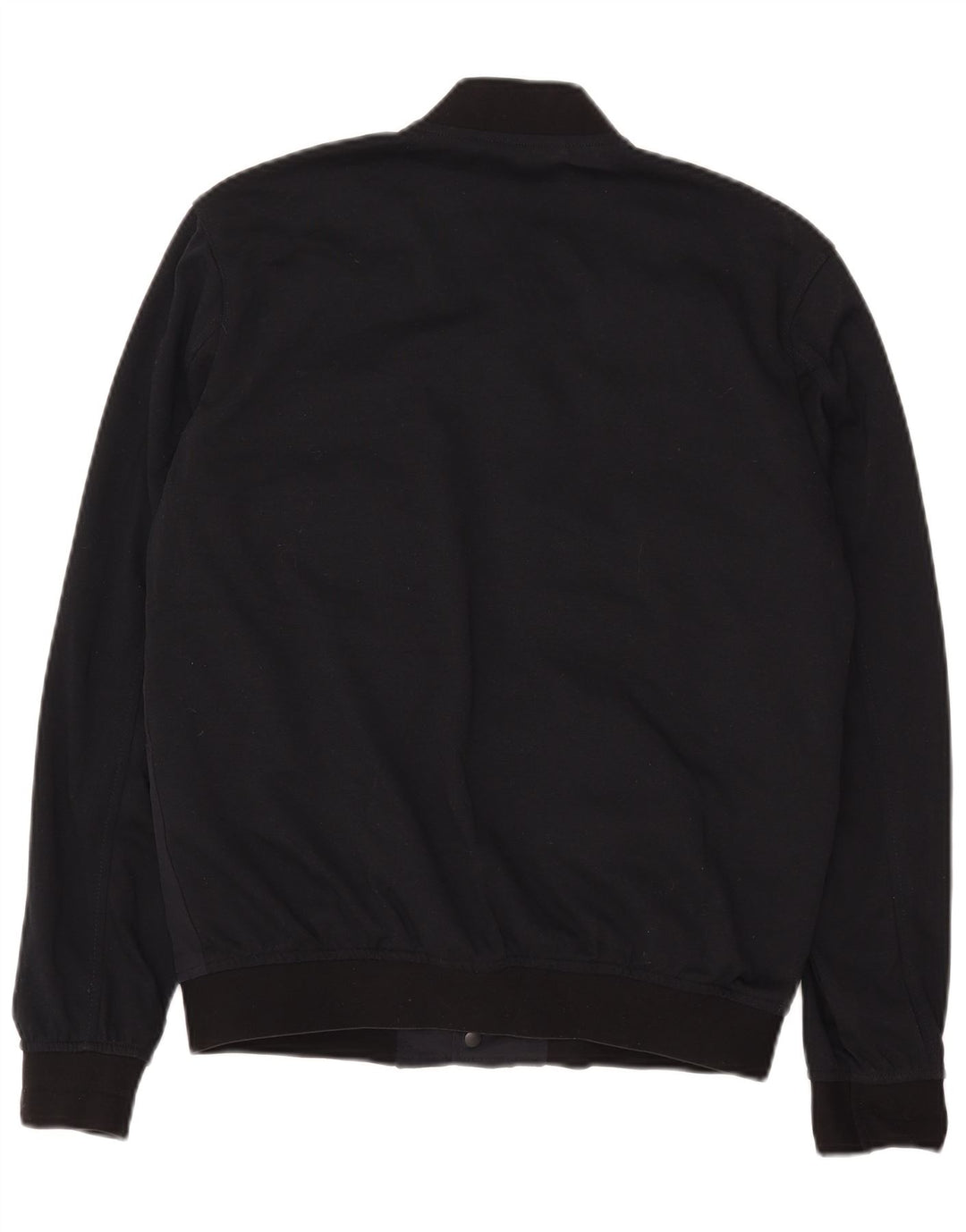 Zara Herre Bomber Jacket UK 36 Small Navy Blue Colourblock Polyester