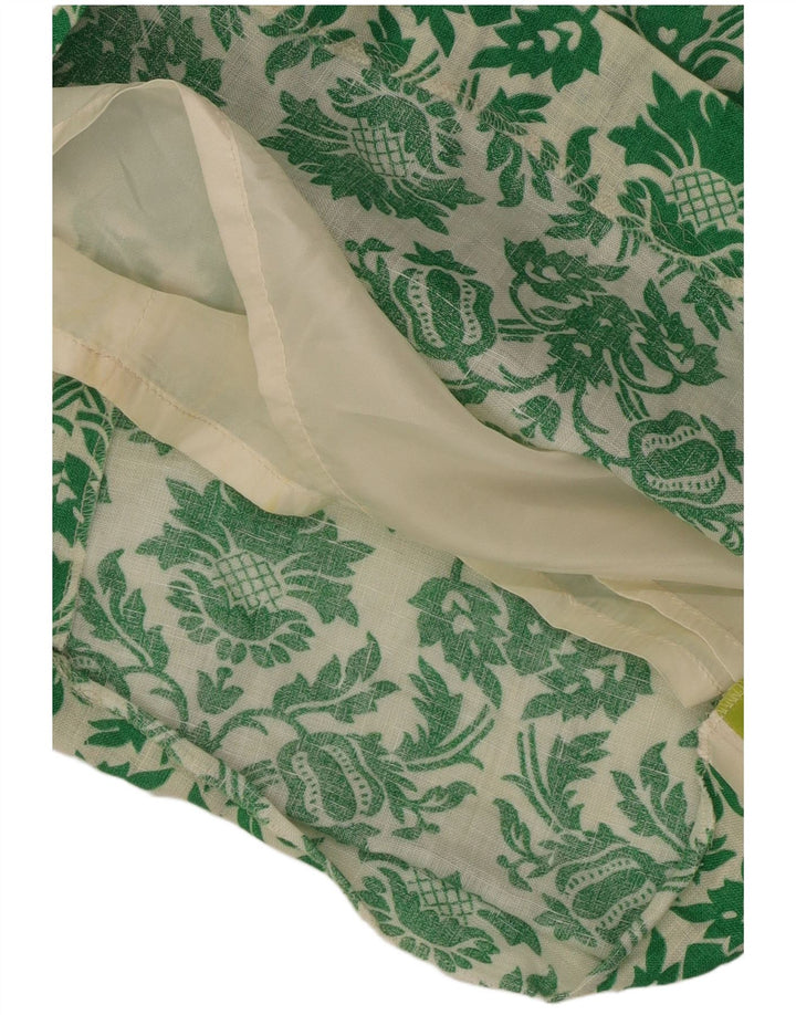 Marella Dame Ærmeløs Shift Dress UK 12 Medium Green Floral