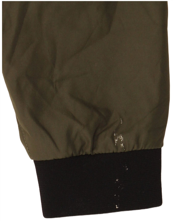 Jack & Jones Herre hætte vindjakke UK 36 Small Khaki Polyester