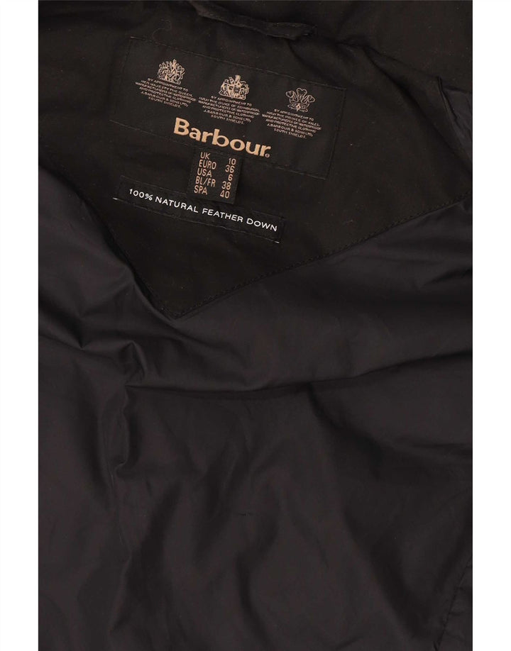 Barbour Womens Polstret Gilet UK 10 Small Black