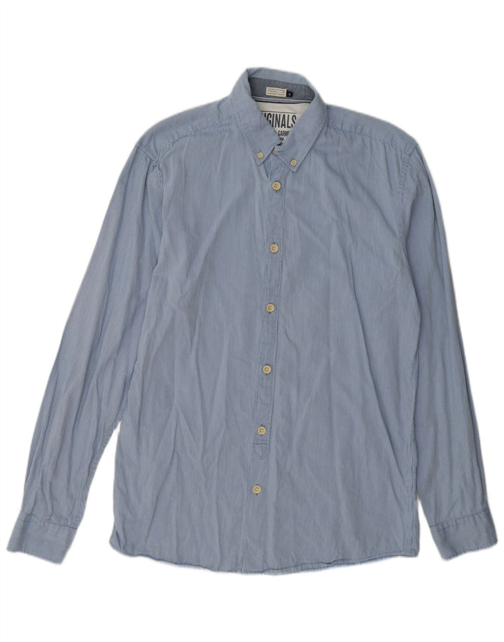 Jack & Jones Herreskjorte Medium Blue Pinstripe