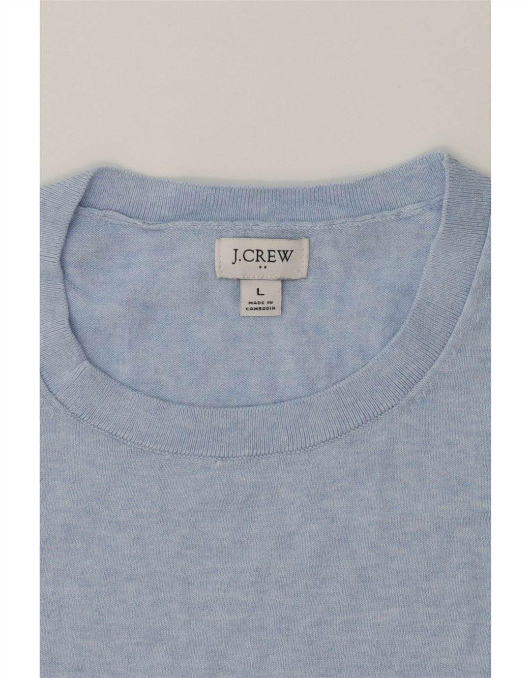 J. CREW Womens Vest Tank Top UK 14 Large Blue Cotton Vintage J. Crew and Second-Hand J. Crew from Messina Hembry 