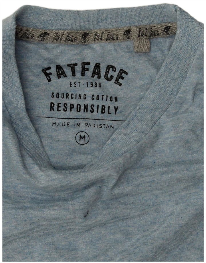 Fat Face Herre T-Shirt Top Medium Blue Bomuld