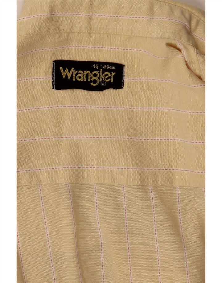 Wrangler herreskjorte str. 16 Stor gul nålestribe