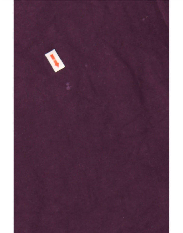 REEBOK Womens Top Long Sleeve UK 10 Small Maroon Cotton Vintage Reebok and Second-Hand Reebok from Messina Hembry 
