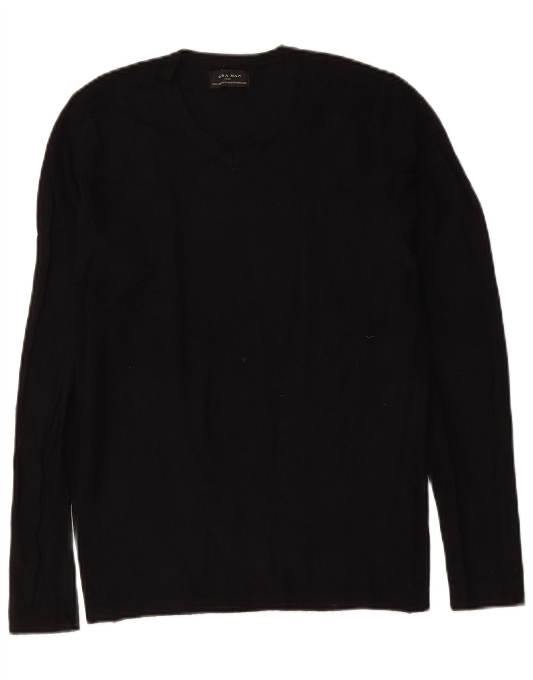 Zara Herre V-hals sweater lille sort