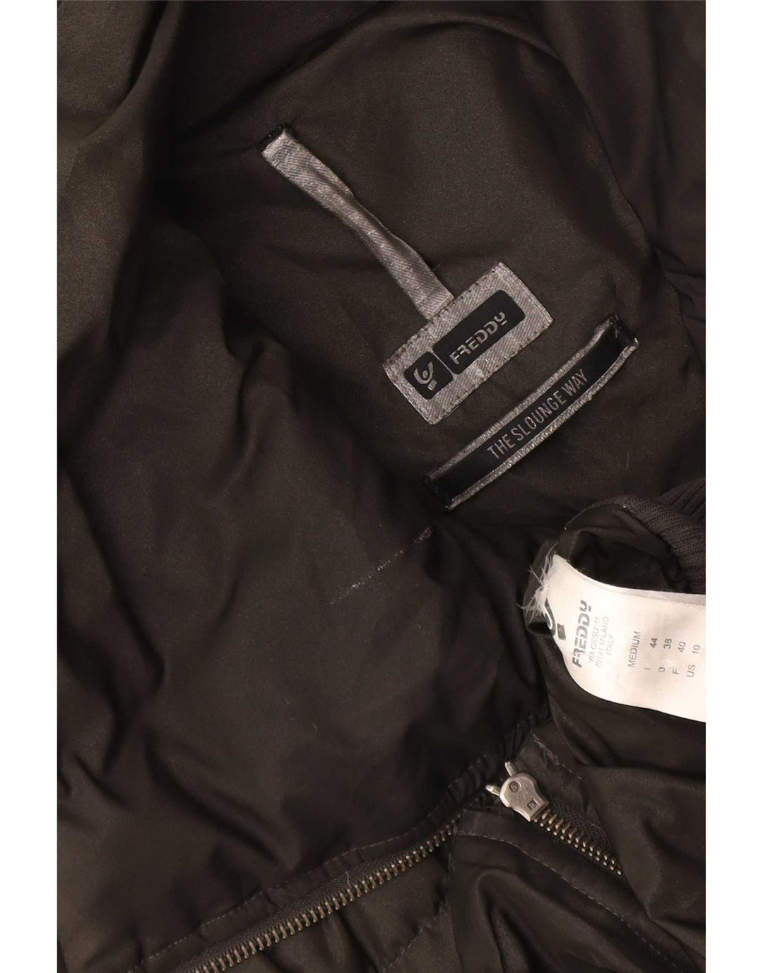Freddy Dame Polstret Jakke IT 44 Medium Grey Polyester
