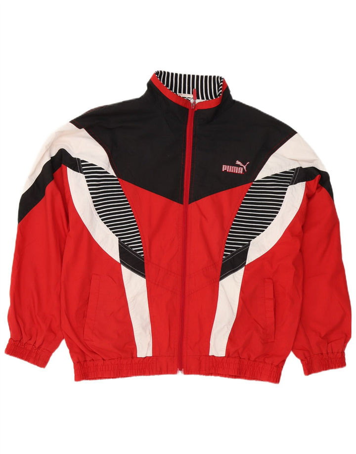 Puma Træningsdragt til mænd Topjakke Medium Rød Colourblock Polyester