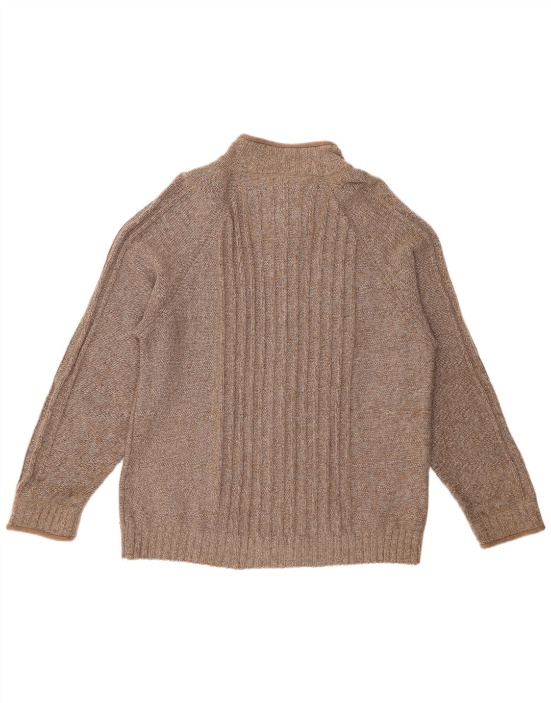 Marks & Spencer Herre Cardigan Sweater XL Brun Uld