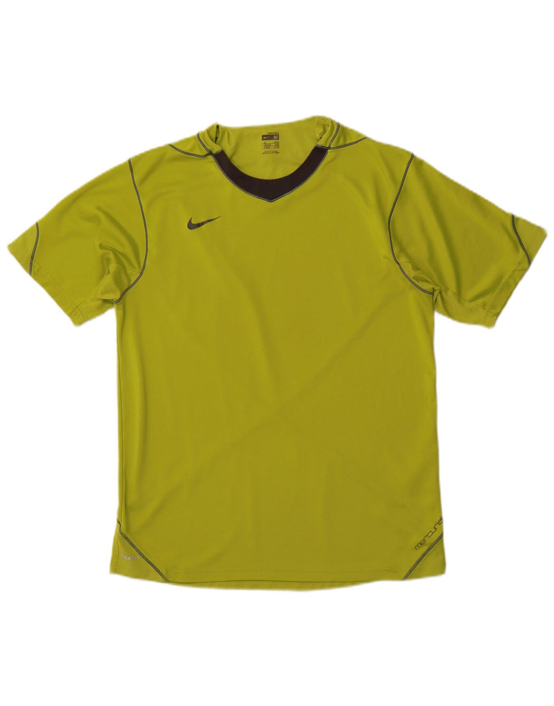 NIKE Mercurial T-shirt top mellemgrøn farveblok polyester