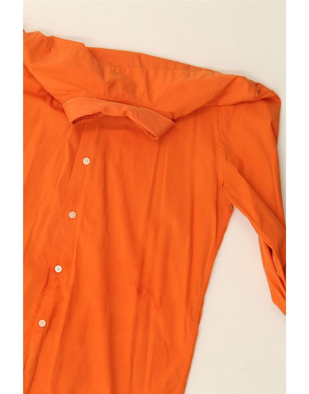 EXPRESS Mens Shirt Medium Orange Cotton Vintage Express and Second-Hand Express from Messina Hembry 