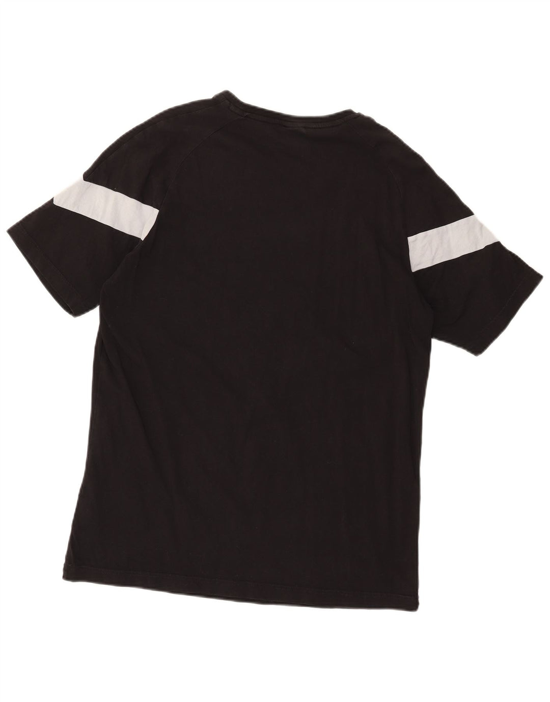 Puma Herre T-Shirt Top Stor Sort Colourblock Bomuld